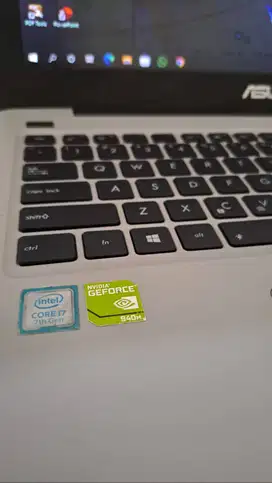 Laptop Asus X556U core i7 gen 6 Dual VGA jual Murah Banget + NOKEN 100