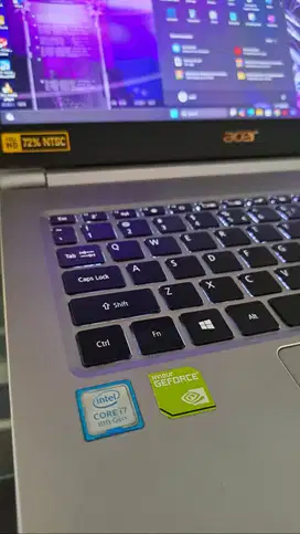Laptop gaming ACER SWIFT 3 SLIM core i7 GEN 8 ram 8gb dual VGA Nvidia