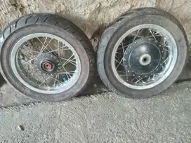 Velg Ban sepasang copotan 100-90 ban donat