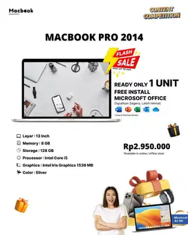 Macbook Pro 2014 RAM 8/128GB i5