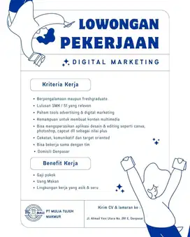 Admin Desain  Grafis & Digital Marketing