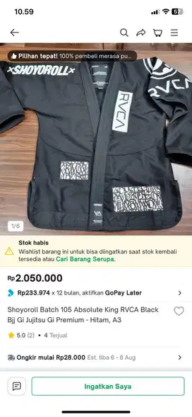 Shoyoroll Batch 105 Absolute King RVCA Black