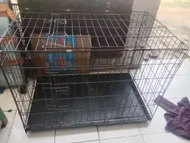 Kandang Besi jumbo kucing anjing besi tebal keker