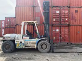 Forklift TCM 10 Ton,Tiang 6 Meter,Matic,6BG1,Tahun 2012 (Di Pemakai)