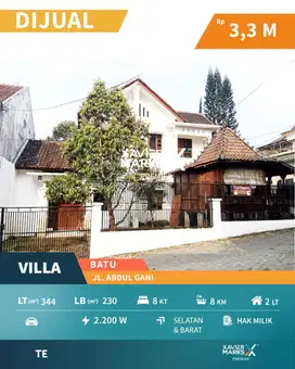 Dijual Murah Villa View Pegunungan di Abdul Gani Atas Batu