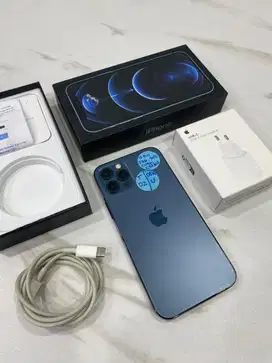 IPHONE 12 PRO 256GB BLUE FULLSET INTER BEA CUKAI 2ND