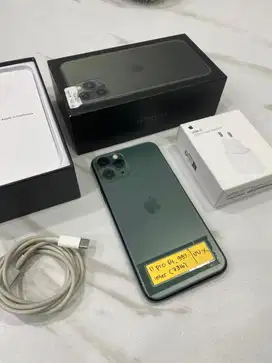 IPHONE 11 PRO 64GB GREEN FULLSET INTER 2ND