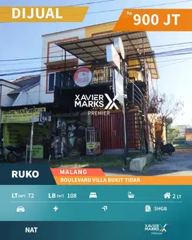 Dijual Ruko 2 Lantai Cocok Untuk Usaha di Villa Bukit Tidar Malang