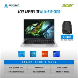 ACER Aspire Lite AL14 31P C6DD Intel N100 8/512GB

SSD W11 WUXGA IPS
