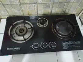 Kompor gas tanam 3 tungku medeenalux infrared