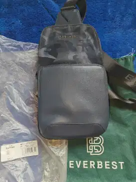 Everbest Raffan Navy Original Store Tas Selempang Waist Bag