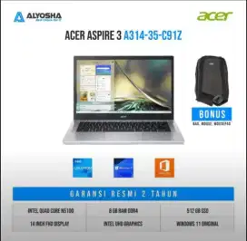 ACER Aspire 3 A314-35-C91Z Intel N5100 ram 8GB Ssd 512GB 14 FHD W11