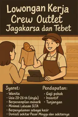 Lowongan kerja Crew outlet