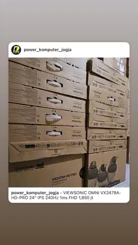Monitor VIEWSONIC OMNI VX2479A-HD-PRO 24 IPS 240Hz 1ms FHD 1,850 jt