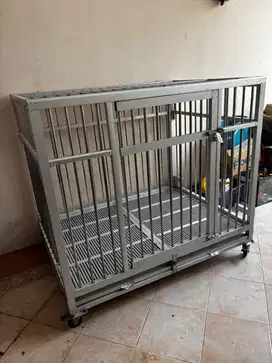 Jual kandang anjing stainless sangat kuat kondisi seperti baru