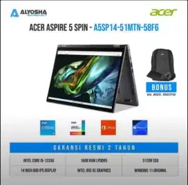 Acer Aspire 5 Spin A5SP14 51MTN 58F6 i5 Core 1335U-16GB-SSD 512GB