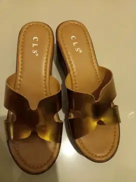 Sandal wedges wanita