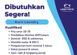 staff dan kurir laundry washteria