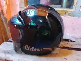 Jual Helm Bogo hitam kaca datar mulus banget