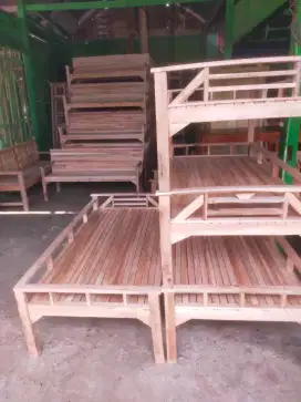 Jual kursi kayu tangga lipat tirai kree rumbia dan laen2