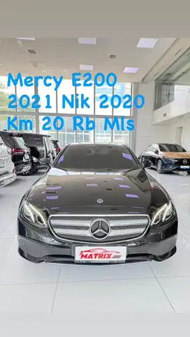 Mercy E200 Black on black 2021 Nik 2020 Siap Pakai