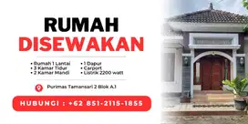 Disewakan Rumah Tinggal dalam Perumahan Asri (Depan) dekat Giwangan