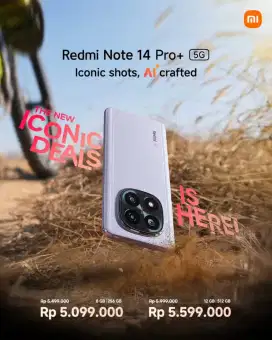 REDMI NOTE 14PRO 5G 8 256GB PROMO BUNGA 0% GRATIS 1 KALI ANGSURAN