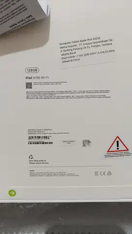 Ipad A16 128gb wifi TAM