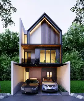 Rumah Scandinavian Rooftop Dekat Transmart Cilandak KKO Jakarta