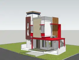 Rumah 2+½ Lantai Kota Bandung. Pembangunan Tahap Penyelesaian