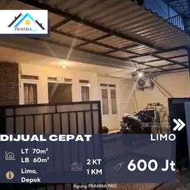 Limo Depok Dijual Cepat Rumah Lokasi strategis Harga Terjangkau