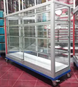 Etalase Panjang 1,5 Meter || Pakai Roda