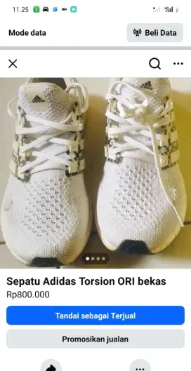 Jual sepatu Adidas Torsion ORI bekas