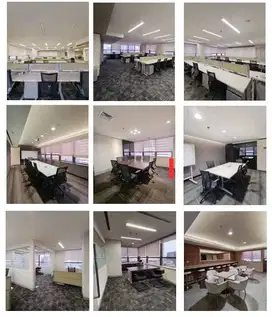 SEWA KANTOR GEDUNG JAYA FURNISH LUAS 827 SQM