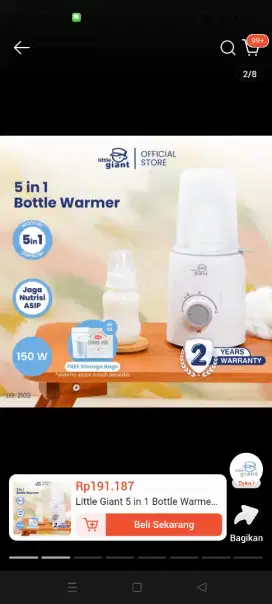 Bottle warmer 5 in 1 little giant