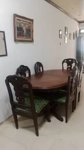 MEJA MAKAN JATI