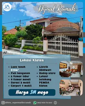 Rumah di Belakang PEMDA Klaten