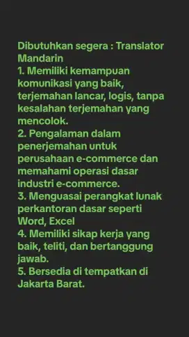 Translator Mandarin