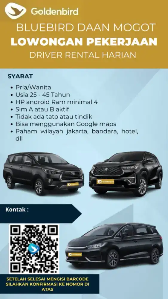 LOWONGAN KERJA DRIVER