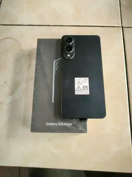 samsung s25 edge 12/512 sein mulus like new fullset ori blcak