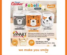 Cosmos Magic Com Rice Cooker 1.8 L Fabelia CRJ3307K Series KOALA