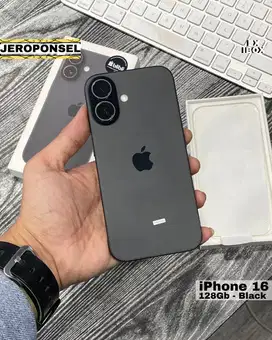 IPHONE 16 128GB BLACK RESMI IBOX 1 BULAN PAKAI LIKE A NEW GARANSI PANJ