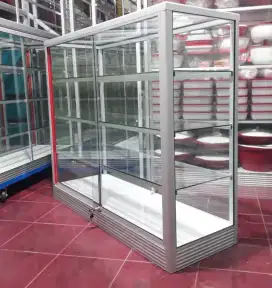 Etalase Kaca Serbaguna Dengan Pintu Geser Panjang 1,2 Meter