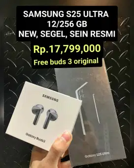 Rp.17,799  free BUDS 3 Samsung GALAXY S25 ULTRA 5G BARU, SEGEL, SEIN