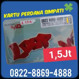 Kartu perdana telkomsel simpati 4G nomor super pilihan