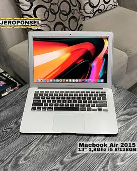 MACBOOK AIR 2015 13” i5 8/128GB GARANSI TOKO , ORIGINAL , ADA MINUS