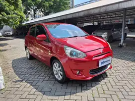 DP MURAH Mitsubishi Mirage 1.2 Exceed Bensin-AT 2015 Merah CWYIB