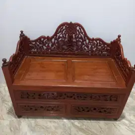 Dijual meja antik dari jati ukir