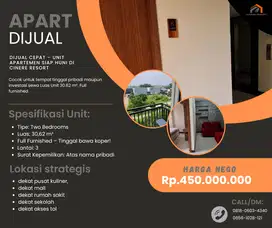 DIJUAL CEPAT – UNIT APARTEMEN SIAP HUNI DI CINERE RESORT