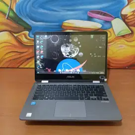 Asus Vivobook Celeron m4020 ram 4 SSD 256 (Touchscreen dan flip)